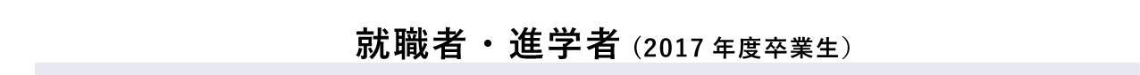 ●就職者進学者インタビュー