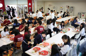 無料学食体験の様子